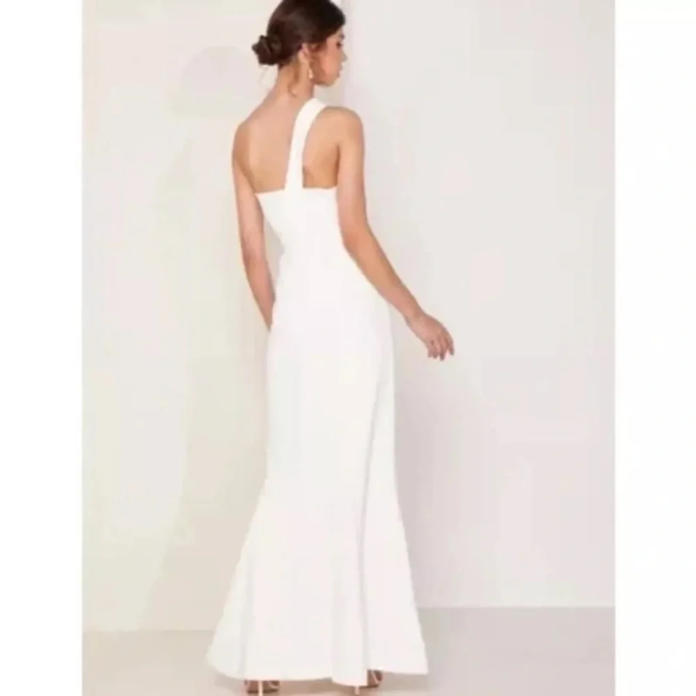 C/MEO Collective Pursue dress Large white one shoulder gown‎ maxi -see notes NWT - Picture 3 of 16